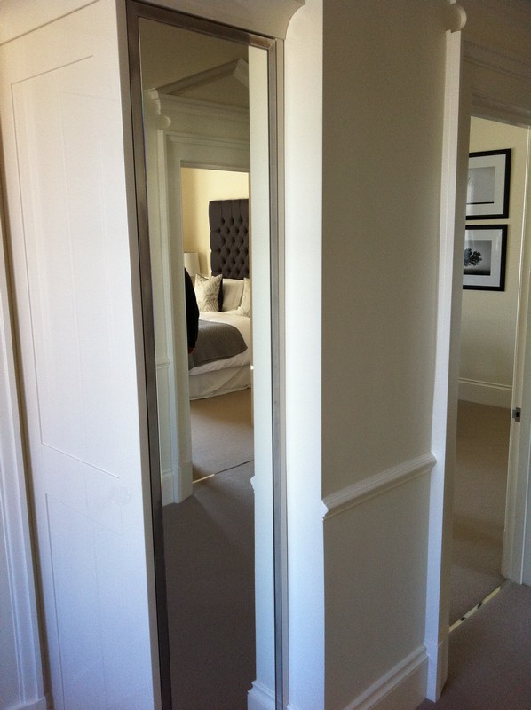 Full-length wardrobe mirror fitted in Watford home
