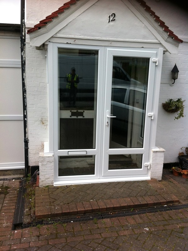 uPVC French doors fitted as front entrance in Watford